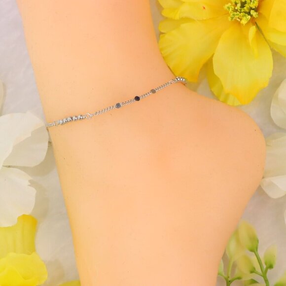 "Minimalist Anklet, Sleek & Modern Design, Women’s Fashion, YC110310-A - Picture 7 of 11